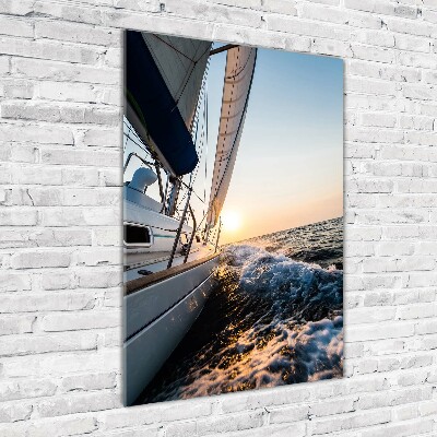 Tablou pe acril Yacht pe mare