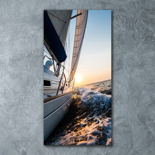 Tablou pe acril Yacht pe mare