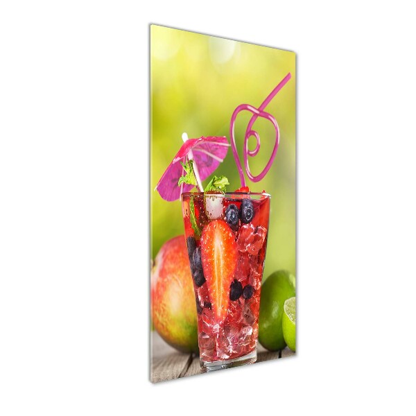 Tablou sticlă acrilică cocktail de fructe