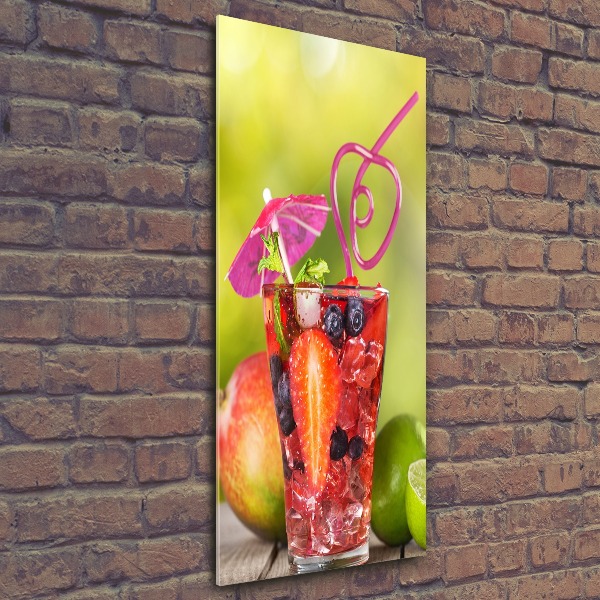 Tablou sticlă acrilică cocktail de fructe