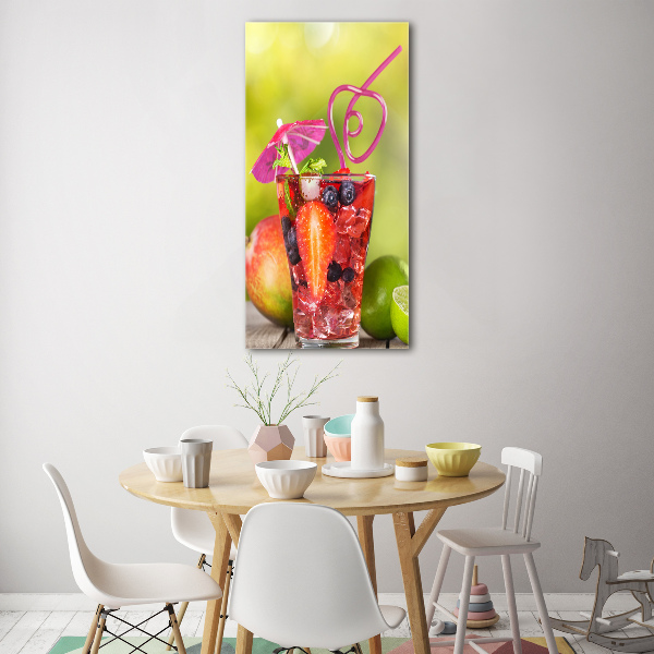 Tablou sticlă acrilică cocktail de fructe