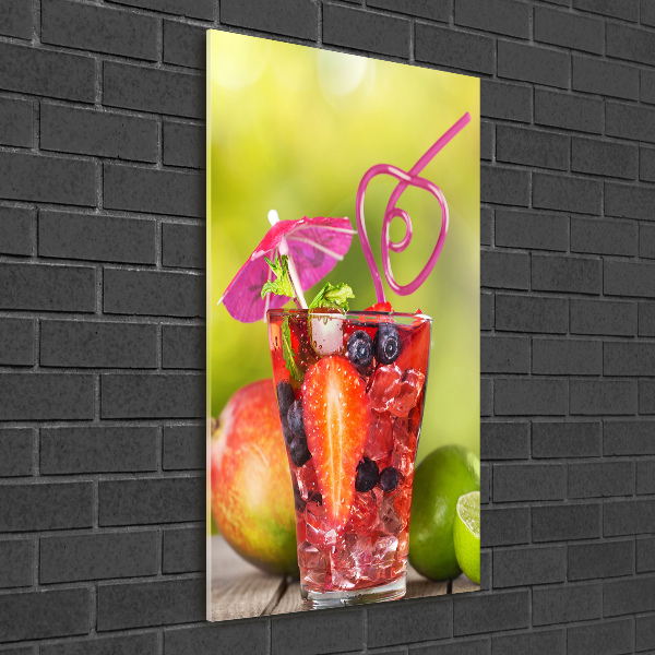 Tablou sticlă acrilică cocktail de fructe