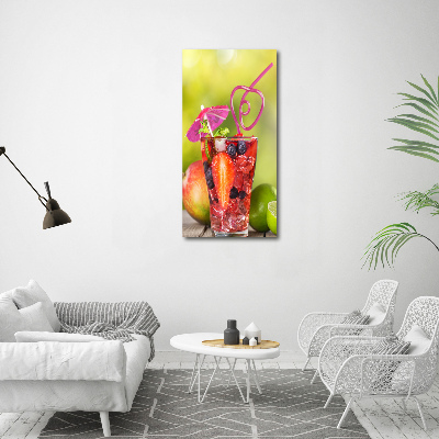 Tablou sticlă acrilică cocktail de fructe