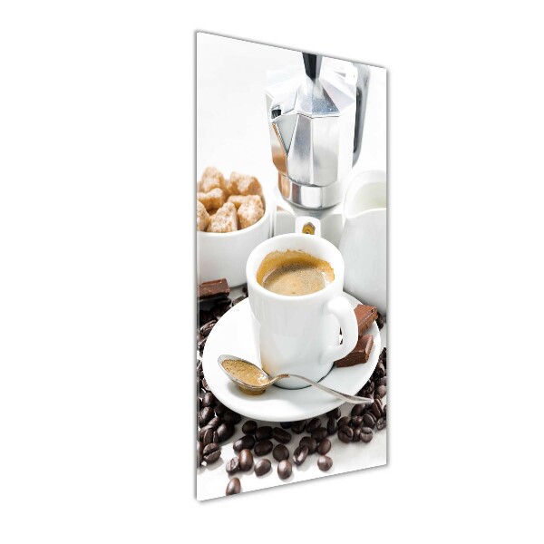 Tablou sticlă acrilică ceașcă de cafea
