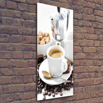 Tablou sticlă acrilică ceașcă de cafea