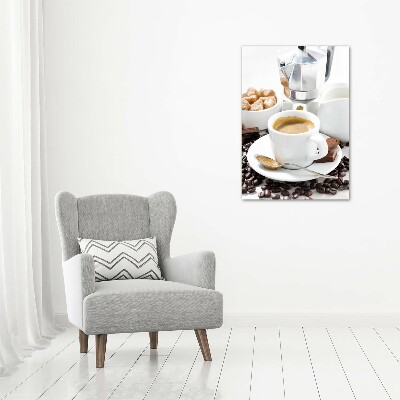 Tablou sticlă acrilică ceașcă de cafea