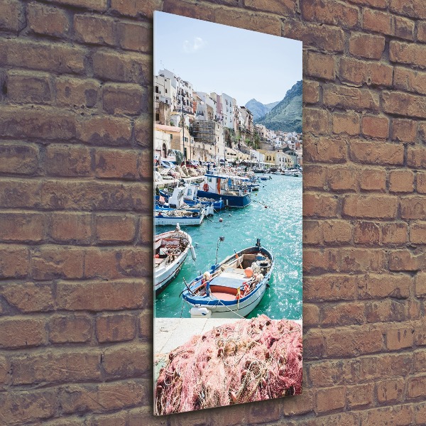 Pictura pe sticlă acrilică Sicilia