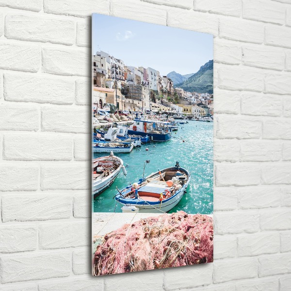 Pictura pe sticlă acrilică Sicilia