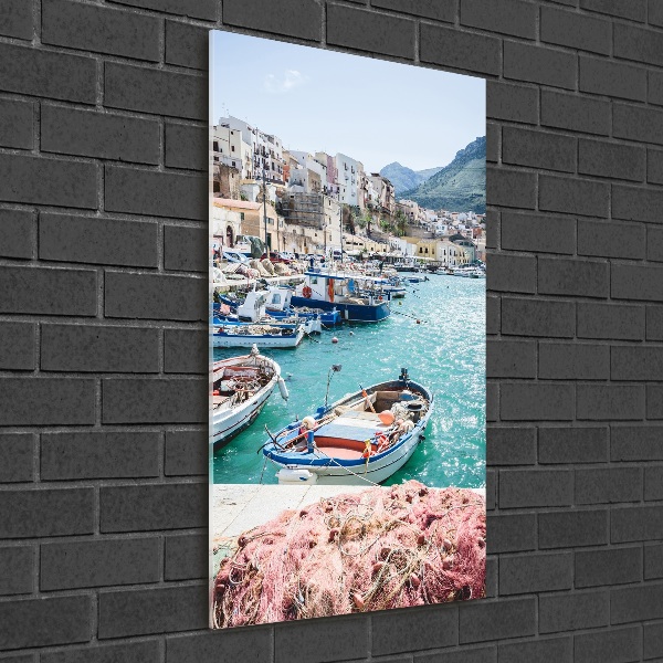 Pictura pe sticlă acrilică Sicilia
