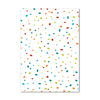 Tablou acrilic puncte colorate