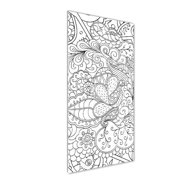 Tablou acrilic zentangle fundal