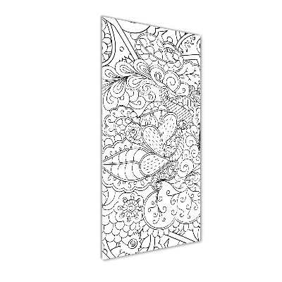 Tablou acrilic zentangle fundal