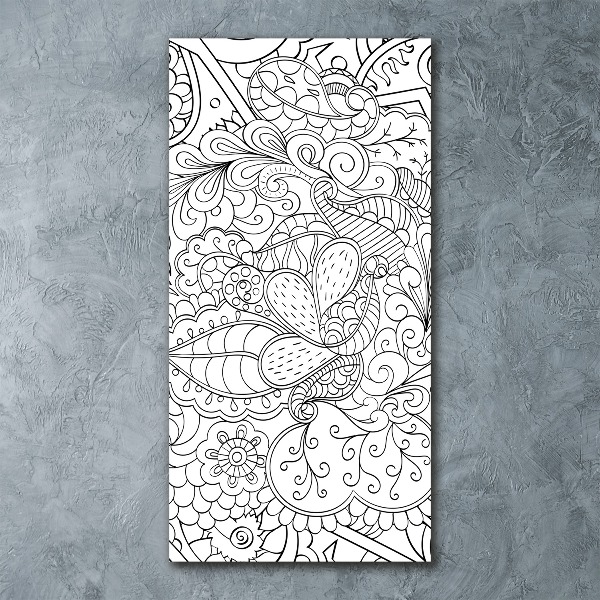 Tablou acrilic zentangle fundal