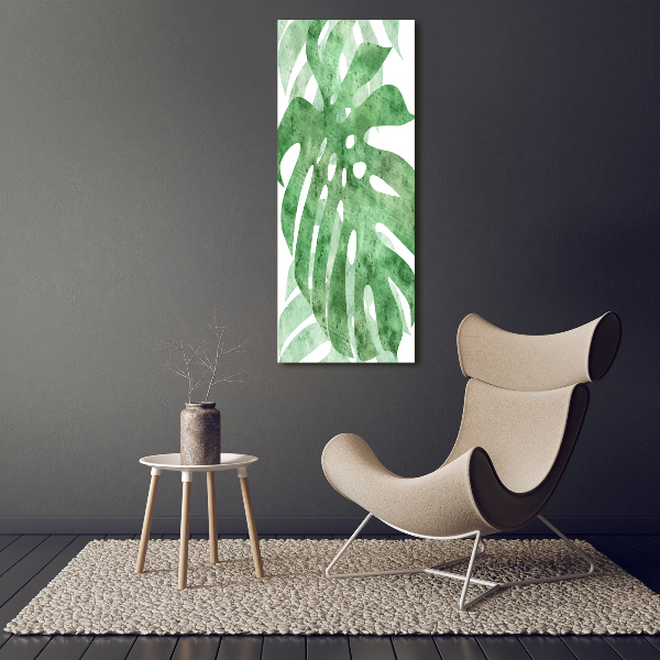 Tablou pe sticlă acrilică Monstera