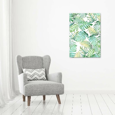 Tablou acrilic frunze tropicale