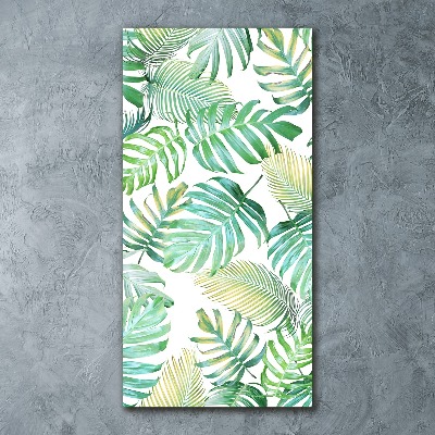 Tablou acrilic frunze tropicale