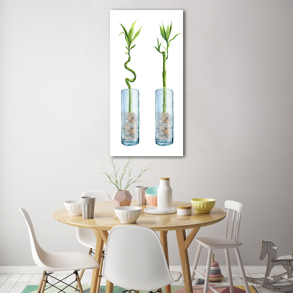 Tablou acrilic Bamboo într-un vas