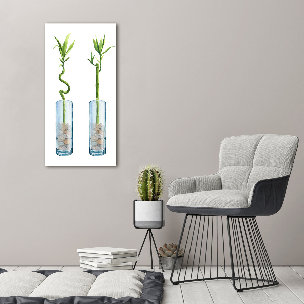 Tablou acrilic Bamboo într-un vas