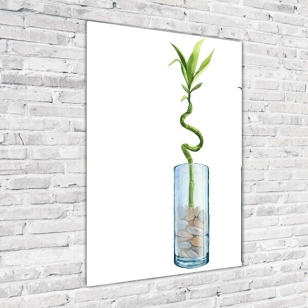 Tablou acrilic Bamboo într-un vas