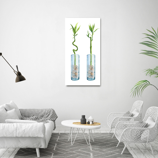 Tablou acrilic Bamboo într-un vas