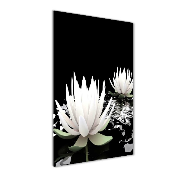 Tablou acrilic floare de lotus