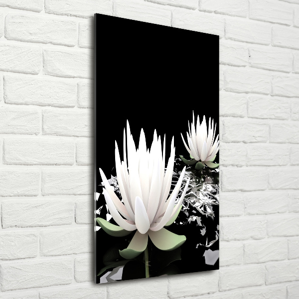Tablou acrilic floare de lotus