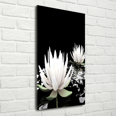 Tablou acrilic floare de lotus