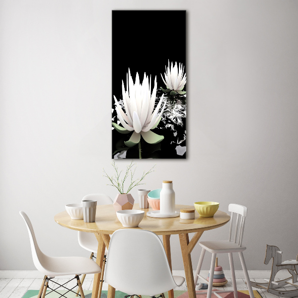 Tablou acrilic floare de lotus
