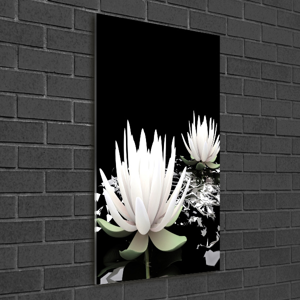 Tablou acrilic floare de lotus