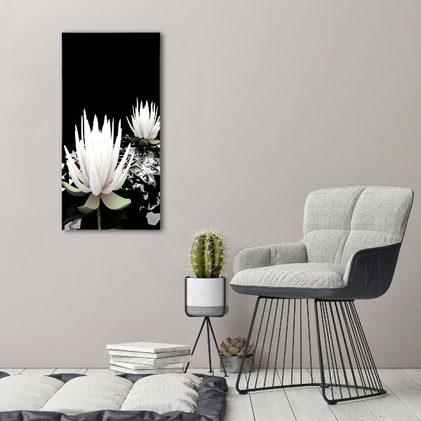 Tablou acrilic floare de lotus