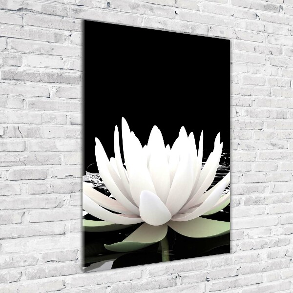 Tablou acrilic floare de lotus