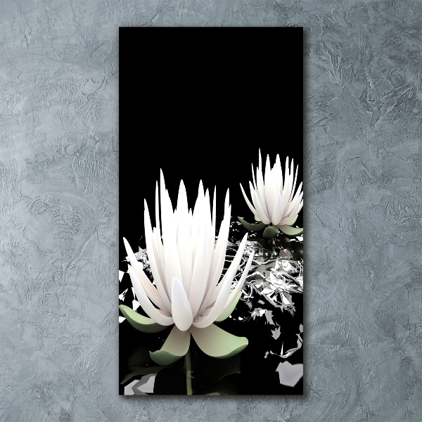 Tablou acrilic floare de lotus