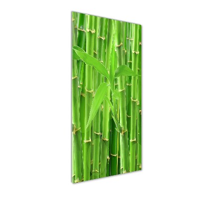 Pictura pe sticlă acrilică pădure de bambus