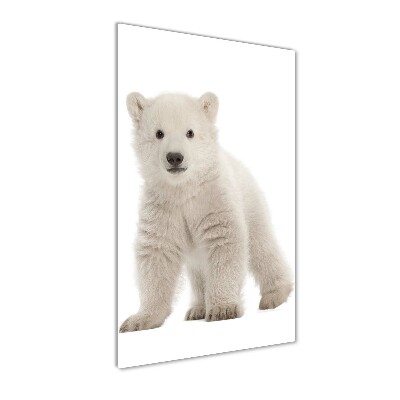 Tablou pe sticlă acrilică Un urs polar