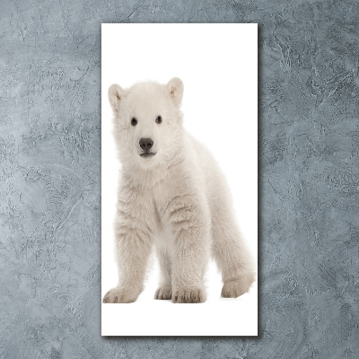 Tablou pe sticlă acrilică Un urs polar