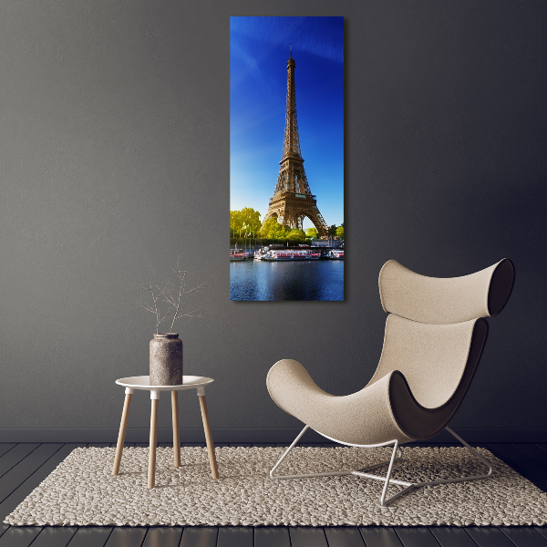 Tablou pe sticlă acrilică Turnul Eiffel din Paris