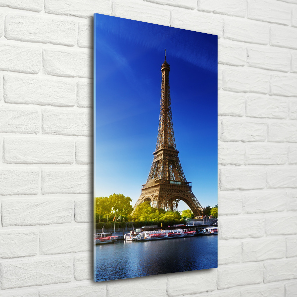 Tablou pe sticlă acrilică Turnul Eiffel din Paris