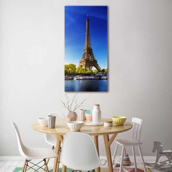 Tablou pe sticlă acrilică Turnul Eiffel din Paris