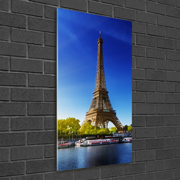 Tablou pe sticlă acrilică Turnul Eiffel din Paris