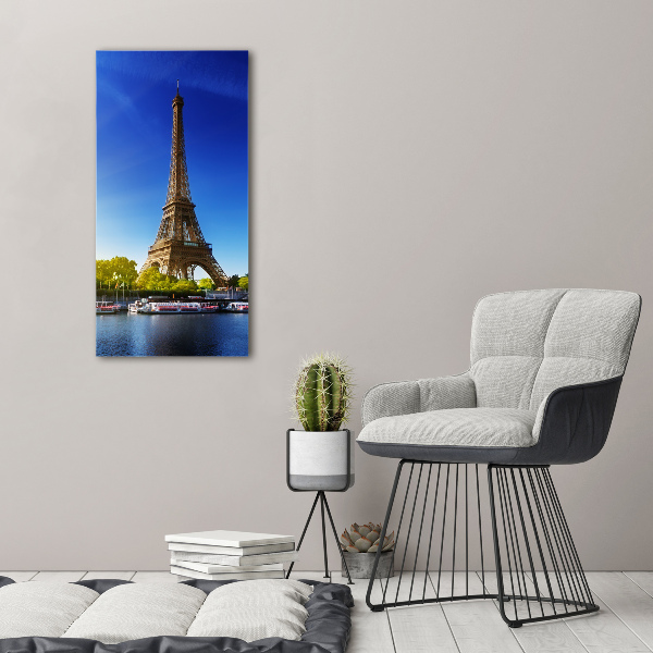 Tablou pe sticlă acrilică Turnul Eiffel din Paris