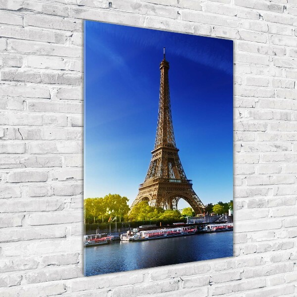 Tablou pe sticlă acrilică Turnul Eiffel din Paris