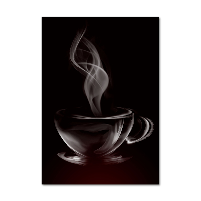 Tablou pe sticlă acrilică cafea aromatică