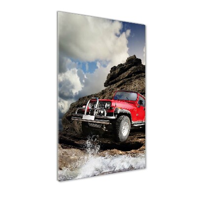 Tablou pe sticlă acrilică masina off-road