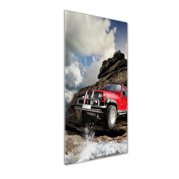 Tablou pe sticlă acrilică masina off-road