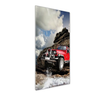 Tablou pe sticlă acrilică masina off-road