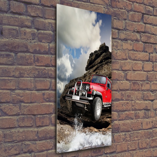 Tablou pe sticlă acrilică masina off-road