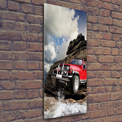 Tablou pe sticlă acrilică masina off-road