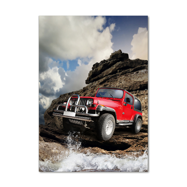 Tablou pe sticlă acrilică masina off-road