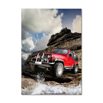 Tablou pe sticlă acrilică masina off-road