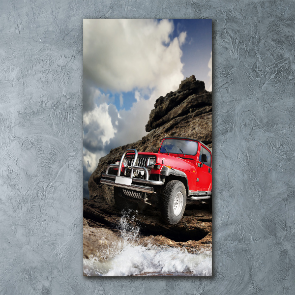 Tablou pe sticlă acrilică masina off-road
